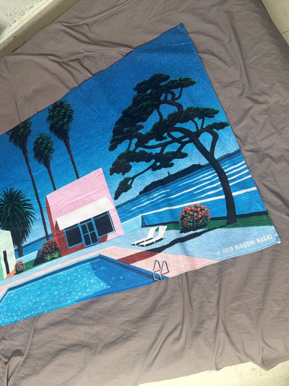 Pacific Breeze 1 Towel with art by Hiroshi Nagai, Light in the Attic